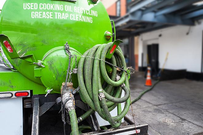 grease trap pumping truck with hose in Lawton, MI